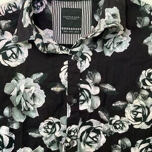 CACTUS MAN MEN ROSE BUTTON DOWN SHIRT SZE M